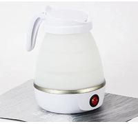 bouilloire électrique, Bouilloire à eau pliable de voyage for café et thé - Silicone qualité alimentaire Double tension, cordon d'alimentation amovible