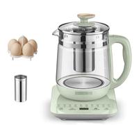 Bouilloire Électrique, Bouilloire Électrique 1,8 L, Théière En Verre Avec Infuseur Amovible, Théière En Verre Multifonction, Bouilloires Électriques Éteintes Avec Écran Tactile Intelligent.,B