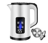 Bouilloire électrique,bouilloire électrique,Bouilloire à eau en acier inoxydable - à eau isolée, chauffe-eau à ébullition rapide pour les réunions de famille, chambre à coucher