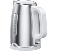 Bouilloire électrique Braun WK 1500 1.7L Acier Inoxydable/Blanc