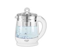 Bouilloire electrique capacité 1,51L - Adler AD 1299 - 2200W - Panier d'infusion amovible - Protection automatique G