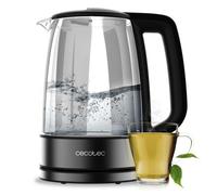 Cecotec Hervidor Eléctrico de Agua de 1,7 L ThermoSense 340 Clear. 2200W, Cuerpo de Vidrio de Borosilicato de Alta Calidad,