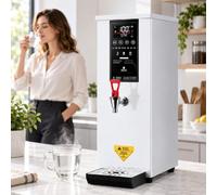 Bouilloire Électrique Commerciale 3000 W, Distributeur Deau Chaude En Acier Inoxydable À Chauffage Rapide De 8 L, Débit De 60 L/h, Panneau De Commande Intelligent, Protection Contre Marche