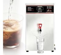 Bouilloire Électrique Commerciale 85 L/h À Chauffage Progressif | Distributeur D'eau Chaude De Comptoir ; Protection Anti-surchauffe ; Contrôle Numérique 40-100 °C/104-212 °F(Silver,1 Faucet)