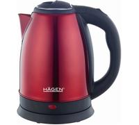Bouilloire Electrique Compacte Inox, Design Elegant, Base 360°, Capacité 1,8L, Puissance 1500W - HA5525-RED-Rouge