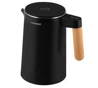 CONCEPT Hausgeräte RK3301 Bouilloire en acier inoxydable Noir 1,5 l