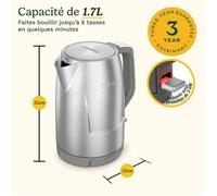 Bouilloire électrique - CUISINART - Core Collection - 1 7 L - Acier inoxydable - Double paroi
