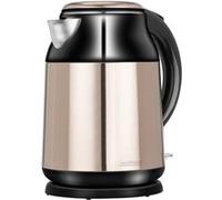 Bouilloire Électrique de 1,7 Litre, Acier Inoxydable sans BPA, Résistance Cachée, MPM, MCZ-91M, 2000, Noir/Argent Noir/Argent G