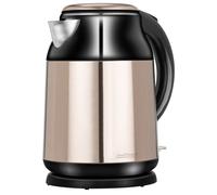 Bouilloire Electrique de 1,7 Litre, Acier Inoxydable sans BPA, Résistance Cachée,, MCZ-91M, 2000, Noir/Argent