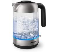 bouilloire électrique de 1,7L 2200W transparent gris noir Philips