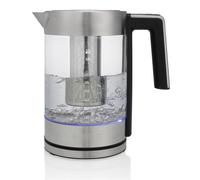 Bouilloire Électrique De 1,7l En Verre Londres Deluxe 2200w Gris Noir