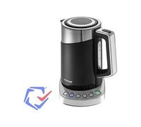 Bouilloire électrique de thermorégulation 1,7L DW noir réglable avec sélecteur de température thé café