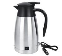 Bouilloire électrique de voiture 1 L 12 V/24 V Chauffante Chauffante avec Chargeur Allume-cigare pour Voyage - Acier inoxydable