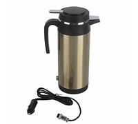 Bouilloire Électrique de Voiture 1200ml 12V/24V Acier Inoxydable 304 Portable pour Café et Thé avec Indicateur Lumineux Isolation Thermique