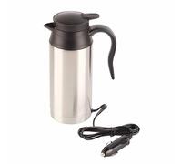 Bouilloire électrique de voiture 750 ml, tasse chauffante à eau 12 V pour café et thé, double couche en acier inoxydable 304 avec arrêt automatique, chaudière de voyage portable