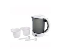 Bouilloire Electrique de Voyage 0,6L Sans BPA, Arrêt Automatique Résistance Inox,, AD1268, 900, Blanc/Gris