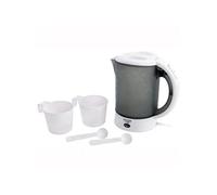 Bouilloire Adler Bouilloire Electrique de Voyage 0,6L Sans BPA, Arrêt Automatique Résistance Inox,, AD1268, 900, Blanc/Gris