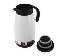 Bouilloire électrique de voyage 24 V 12 V pour le ruck de voiture, en acier inoxydable, chauffage rapide, sûre avec une capacité de 680 ml, courant de 200 W, anti-fuite, convient aux voitures, camions