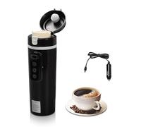 Bouilloire Electrique de Voyage, 500ml Bouilloire de Voiture, 12V /24V Bouilloire de Chauffage pour Allume-cigarette, Bouilloire de Thé Portable pour Voiture, Voyage, Café, Eau Chaude