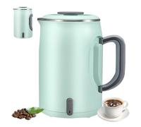 Bouilloire Électrique De Voyage 600 Ml, Poignée Pliable, Mini Bouilloire De Camping Portable À Faible Consommation, En Acier Inoxydable, Arrêt Automatique, Pour Caravane, Camping-car, Bureau (vert)