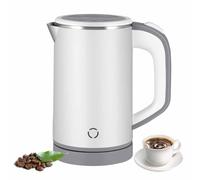 Bouilloire électrique de voyage, en acier inoxydable, capacité de 800 ml, pour camping et caravanes, design portable à faible puissance en watts