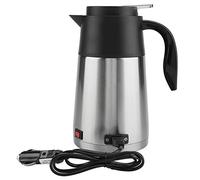 Bouilloire électrique de Voyage, Tasse à café et à thé, 12V/24V, 1300ml, en Acier Inoxydable, pour Voiture, Camion, Bouilloire électrique de Voyage, Tasse D'eau Chauffante