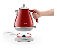 Bouilloire électrique - De'Longhi - KBOC 2001.R - Acier inoxydable - 1,7 L - Rouge et argent