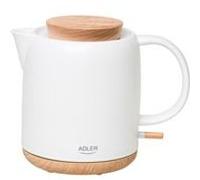 Bouilloire électrique en céramique 1.0L, 1200W, écru, Adler AD 1304 écru G