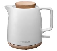 Bouilloire électrique en Céramique Blanc 1200 W 1 Litre