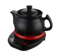 Bouilloire électrique en céramique, cuisinière en médecine à base de plantes de 7 litres avec élément chauffant caché, auto-chauffe et fonction de réservation, base sans fil pour le thé chinois