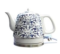- Bouilloire électrique en céramique de cuisine, théière à eau sans fil, carafe Teapotretro de 1,2 L, eau rapide de 1200 W pour le thé, le café, la soupe, base amovible d'avoine, arrêt automatique