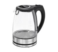 Bouilloire electriques - Bouilloire électrique - Bouilloire en Verre - Bomann - WKS 6032 G CB Bouilloire 1,7 Litre - Chrome - Base à 360° - 2200 Watts