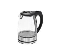 Bomann Bouilloire électrique en verre WKS6032CB-NOIR 1,7 L 2200 W Base 360° Chrome