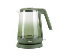 LIVOO Bouilloire DOD216V – 2200 W – 1,7 L – Verre Vert