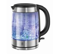 Bouilloire Electrique en Verre 1,7L Glass - RUSSELL HOBBS 21600-57 - Acier Chromé Noir