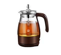 Bouilloire électrique en verre 1 L Machine à thé Bouilloire électrique Bouilloire en verre Théière en verre borosilicaté avec infuseurs for théière en verre en vrac et chauffe-ensemble 600 W B (Color