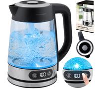 Bouilloire électrique en verre avec contrôle de température 1,8 l 2200 W Berdsen