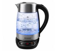 Bouilloire électrique en verre BERGMANN FR004 1,7 L 2200 W, panneau de commande
