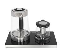 Bouilloire électrique en verre de 2,5 l et théière électrique de 1 l avec réglage de la température et infuseur à thé, 1800 W / écran LCD affiche la température/fonction de maintien au chaud/arrêt