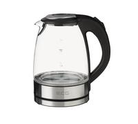 Bouilloire électrique en verre Pyrex et Inox - ECG RK 1776 - 1.7L - 2200W - éclairage bleu