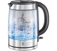 Bouilloire électrique en verre Russell Hobbs Clarity 1 L avec filtre BRITA Maxtra 20760-57 éclairage bleu base 360° arrêt sécurité