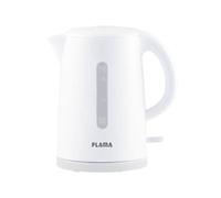 Bouilloire électrique Flama 719FL blanche, 2200W, capacité de 1,7L, filtre anti-poussière, double revêtement Blanc G