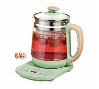 Bouilloire électrique, fonction de chauffage multifonctionnelle intelligente en verre à haute teneur borosilicate H18 théière conservation la chaleur ébullition rapide acier inoxydable 304(1 UK)