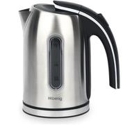 H.Koenig Bouilloire électrique BO17, 1,7L Inox compacte pratique 2200W, Verre gradué avec Niveau d'eau visible, Ebullition Chauffage Rapide, Lavable, Témoin Lumineux, Socle 360°