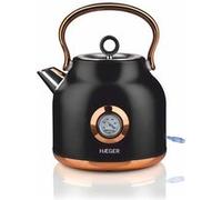 Bouilloire électrique HAEGER Art Deco Black - Capacité 1.7 Litres, Puissance 2200W, Noir Noir G