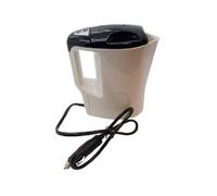 Bouilloire électrique HTC EQUIPEMENTS - 1 L - 24V 250W - Blanc et noir - Avec cordon allume cigare 0,60 m