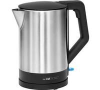 Clatronic Bouilloire WKS 3692 – 1,5 L inox, sans BPA, 1 main, base enrouleur – noir