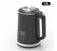 Bouilloire Électrique Intelligente 1.6L 1500W en Inox 304 avec Température Réglable et Maintien au Chaud 16H Écran Tactile LED Noir