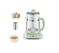 Bouilloire électrique Intelligente à ébullition Rapide, théière en Verre avec infuseur Amovible, 1,8 L, Multifonction, cuiseur à œufs, arrêt avec Menu Tactile