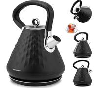 Bouilloire électrique - JANSHOP - 1,7L - Noir - Couvercle amovible - Pieds antidérapants - Base pivotante à 360°